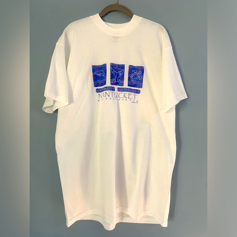 Nantucket Mens Tee Shirt Size XL Heavy 100% Cotton New Beachy Coastal Se…